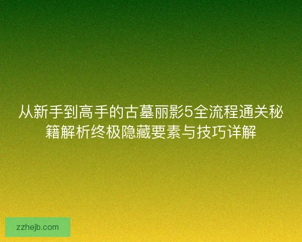从新手到高手的古墓丽影5全流程通关秘籍解析终极隐藏要素与技巧详解